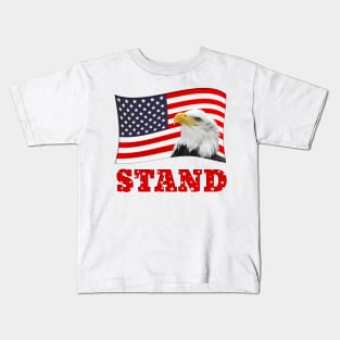 STAND US Flag and Eagle Kids T-Shirt